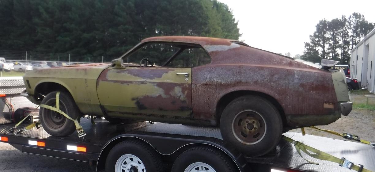 1970 Ford Mustang Mach 1 428 SCJ when it arrived