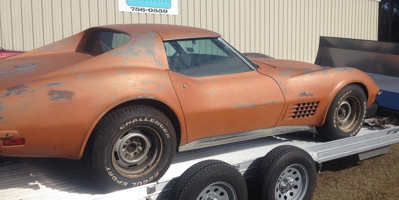 1972 Chevrolet Corvette when it arrived