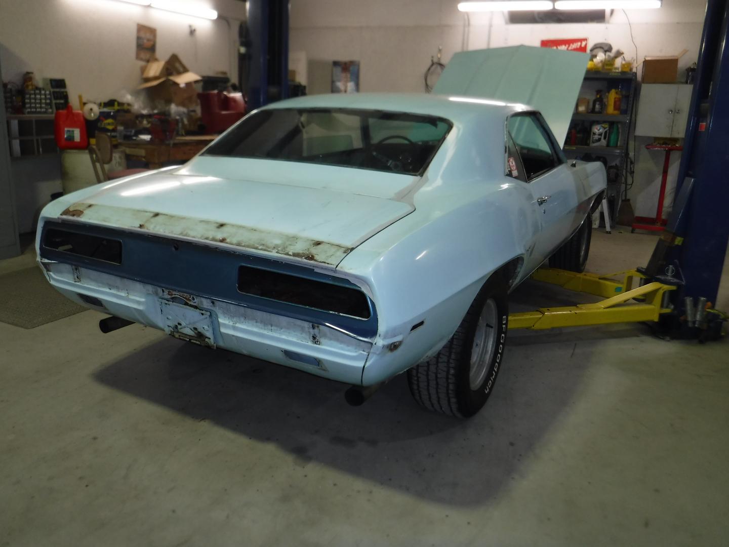 1969 Chevrolet Camaro RS when it arrived